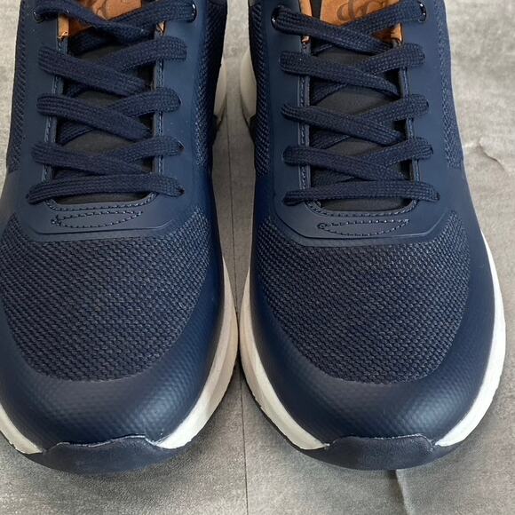 NEW YORK & COMPANY Men's Navy Fabric Dixon Round-Toe Lace-Up Sneakers SZ 11 - Picture 4 of 11